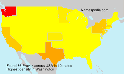 Surname Pravitz in USA Surname Pravitz in USA