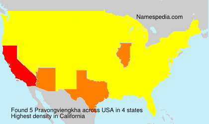 Surname Pravongviengkha in USA Surname Pravongviengkha in USA