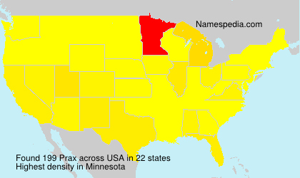Surname Prax in USA Surname Prax in USA