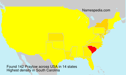 Surname Praylow in USA Surname Praylow in USA