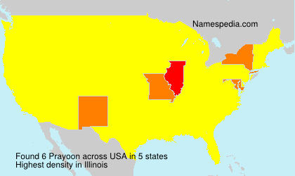 Surname Prayoon in USA Surname Prayoon in USA