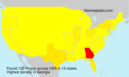 Surname Prayor in USA Surname Prayor in USA