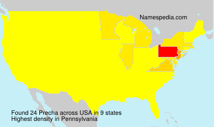 Surname Precha in USA Surname Precha in USA