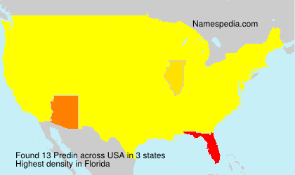 Surname Predin in USA Surname Predin in USA