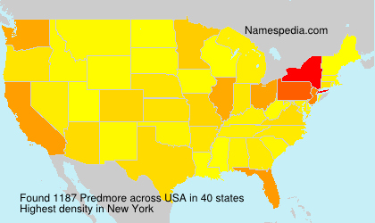 Surname Predmore in USA Surname Predmore in USA