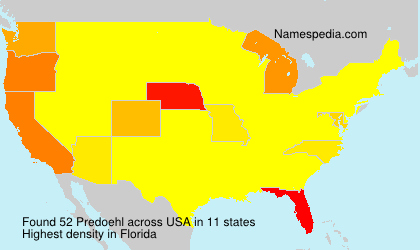 Surname Predoehl in USA Surname Predoehl in USA