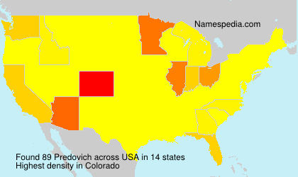 Surname Predovich in USA Surname Predovich in USA