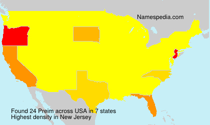 Surname Preim in USA Surname Preim in USA