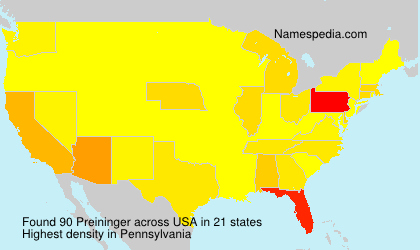 Surname Preininger in USA Surname Preininger in USA