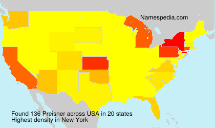 Surname Preisner in USA Surname Preisner in USA