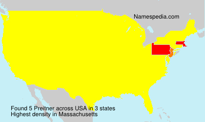 Surname Preitner in USA Surname Preitner in USA