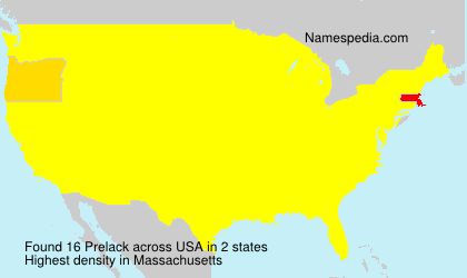 Surname Prelack in USA Surname Prelack in USA