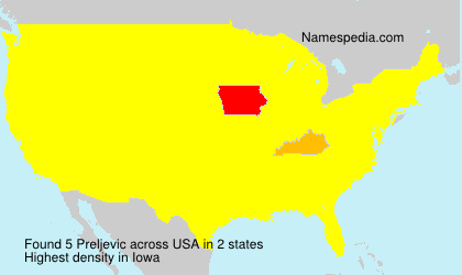 Surname Preljevic in USA Surname Preljevic in USA