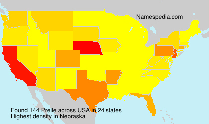 Surname Prelle in USA Surname Prelle in USA