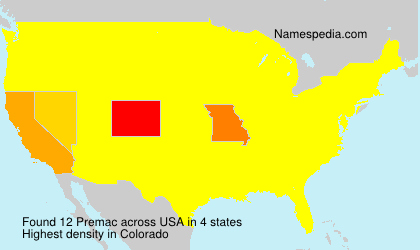 Surname Premac in USA Surname Premac in USA