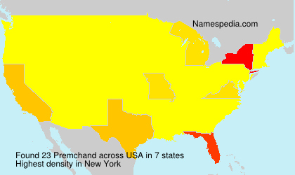 Surname Premchand in USA Surname Premchand in USA