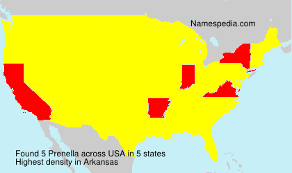 Surname Prenella in USA Surname Prenella in USA