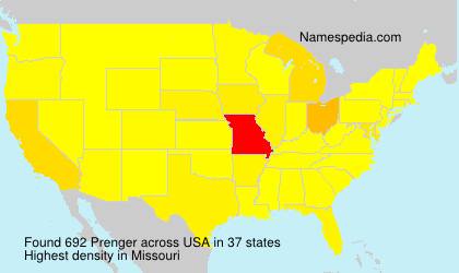 Surname Prenger in USA Surname Prenger in USA