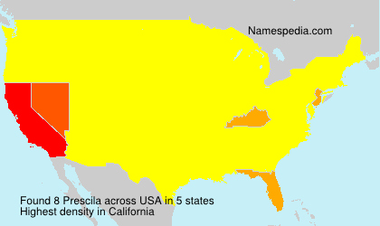 Surname Prescila in USA Surname Prescila in USA