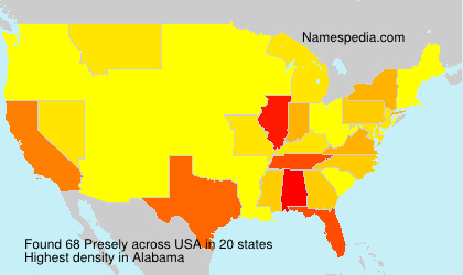 Surname Presely in USA Surname Presely in USA