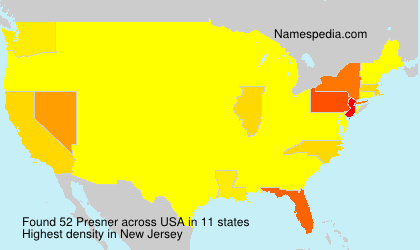 Surname Presner in USA Surname Presner in USA