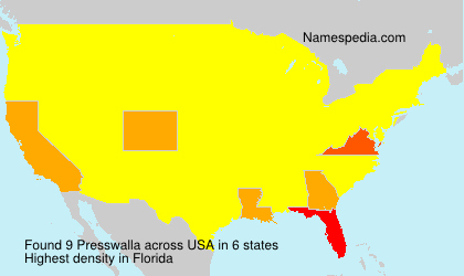 Surname Presswalla in USA Surname Presswalla in USA