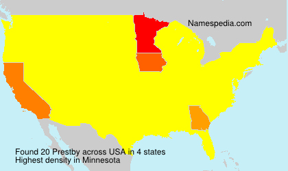 Surname Prestby in USA Surname Prestby in USA