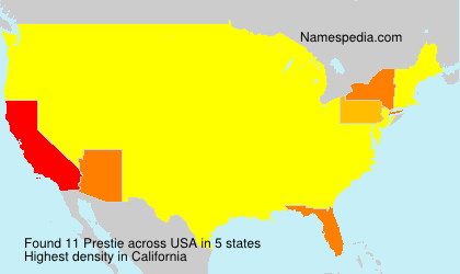 Surname Prestie in USA Surname Prestie in USA