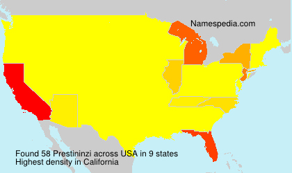 Surname Prestininzi in USA Surname Prestininzi in USA