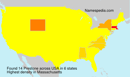 Surname Prestone in USA Surname Prestone in USA