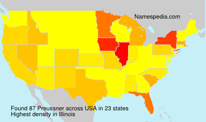 Surname Preussner in USA