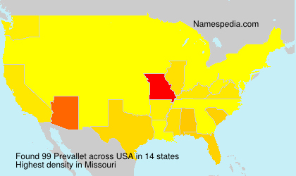 Surname Prevallet in USA Surname Prevallet in USA