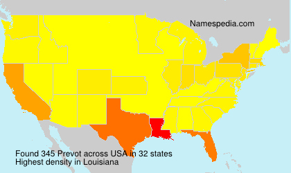 Surname Prevot in USA Surname Prevot in USA