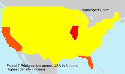 Surname Prialgauskas in USA Surname Prialgauskas in USA