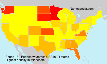 Surname Pribbenow in USA Surname Pribbenow in USA