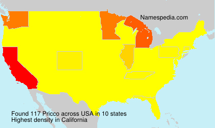 Surname Pricco in USA Surname Pricco in USA
