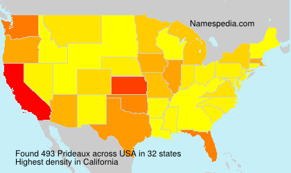 Surname Prideaux in USA Surname Prideaux in USA