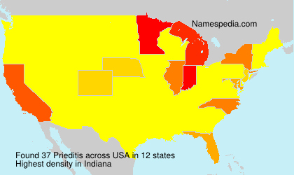 Surname Prieditis in USA Surname Prieditis in USA