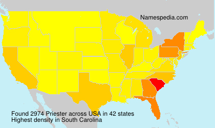 Surname Priester in USA Surname Priester in USA