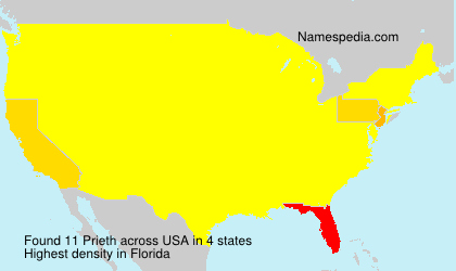 Surname Prieth in USA Surname Prieth in USA