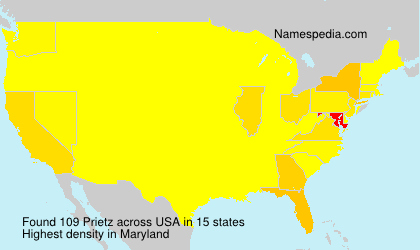 Surname Prietz in USA Surname Prietz in USA