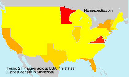 Surname Priggen in USA Surname Priggen in USA
