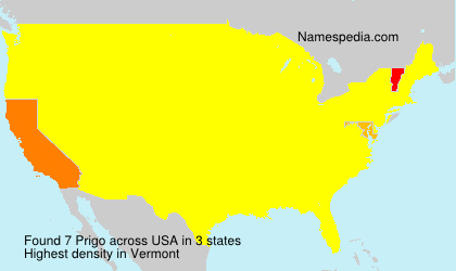 Surname Prigo in USA Surname Prigo in USA