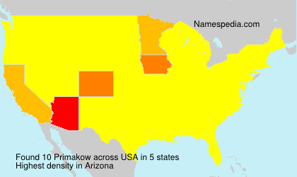 Surname Primakow in USA Surname Primakow in USA