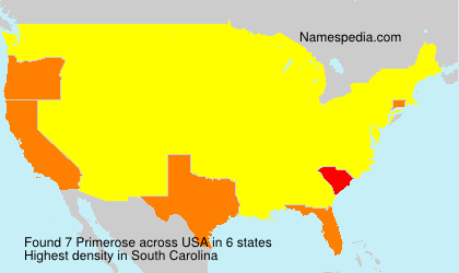 Surname Primerose in USA Surname Primerose in USA