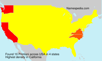 Surname Primlani in USA Surname Primlani in USA