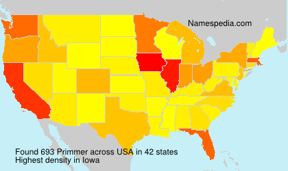 Surname Primmer in USA Surname Primmer in USA