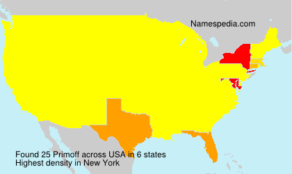 Surname Primoff in USA Surname Primoff in USA