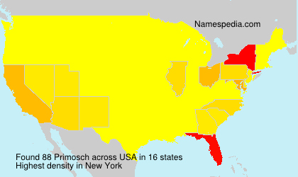 Surname Primosch in USA Surname Primosch in USA