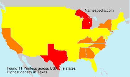 Surname Printess in USA Surname Printess in USA